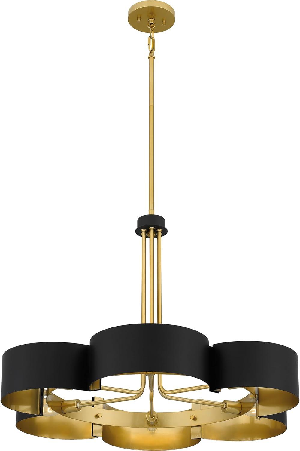 Quoizel Lighting Balsam 6 - Light Chandelier in  Matte Black