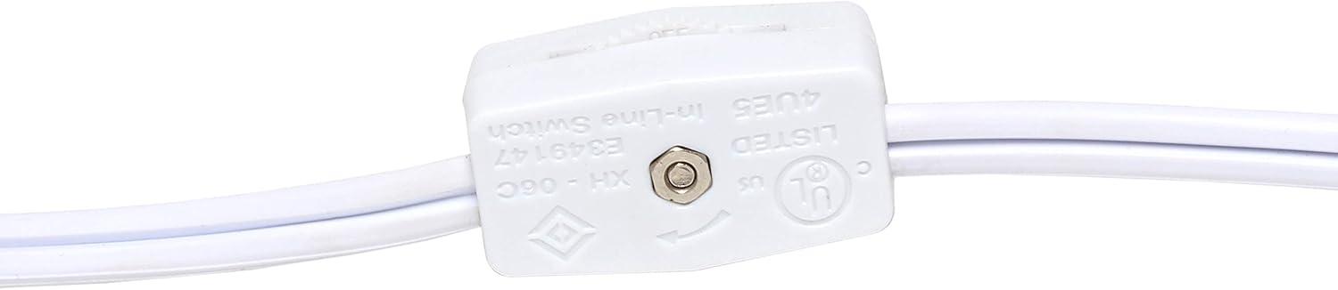 Glass Table Lamp with Fabric Shade Aqua - Simple Designs: Modern Bedside, No Assembly Required