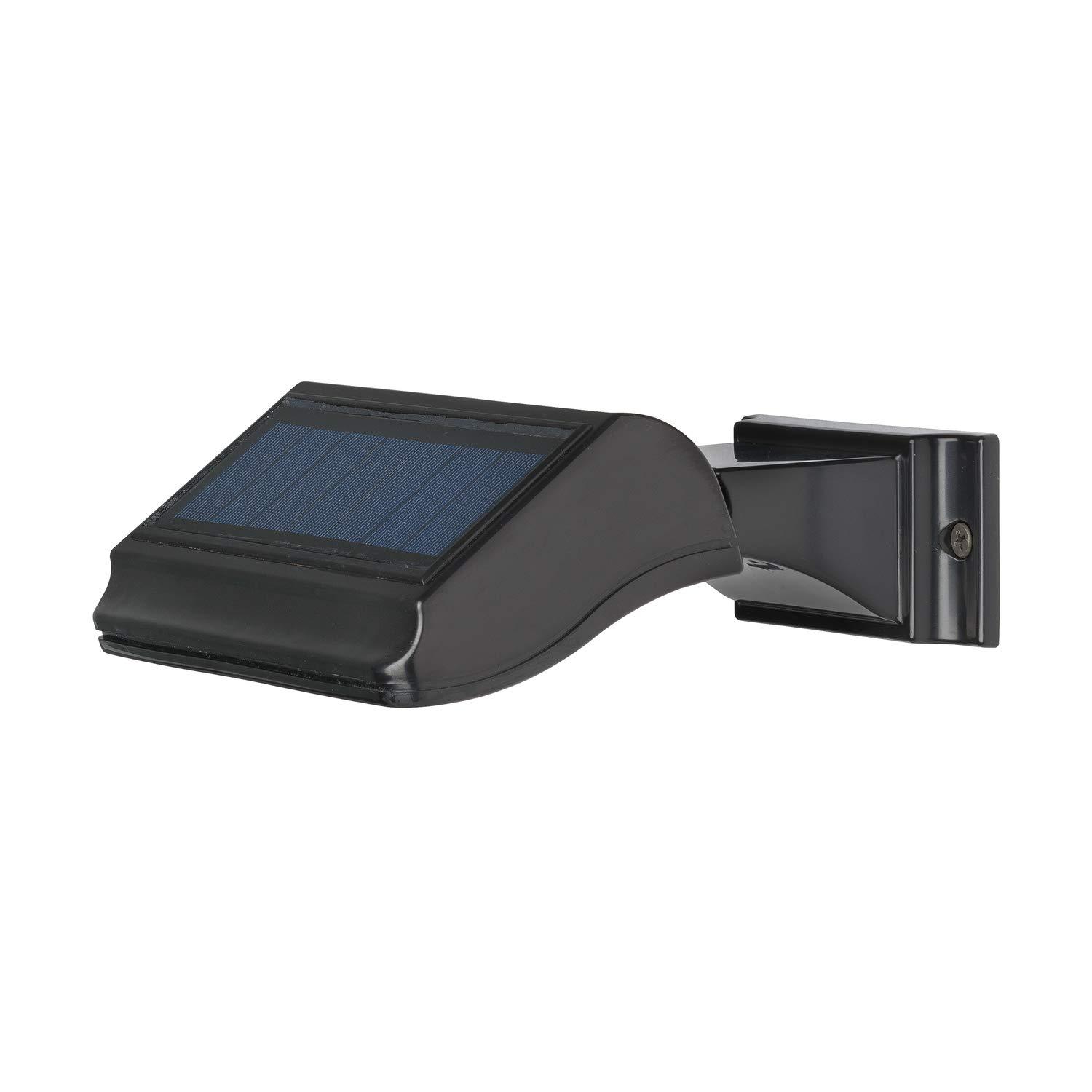 Whitehall Products 14247 Illuminator Solar Address Standard Wall Lamp - Black