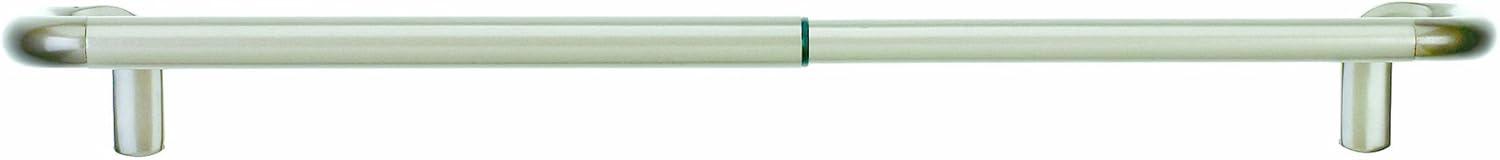 Silver Adjustable Room Darkening Drapery Rod, 48-88 in.