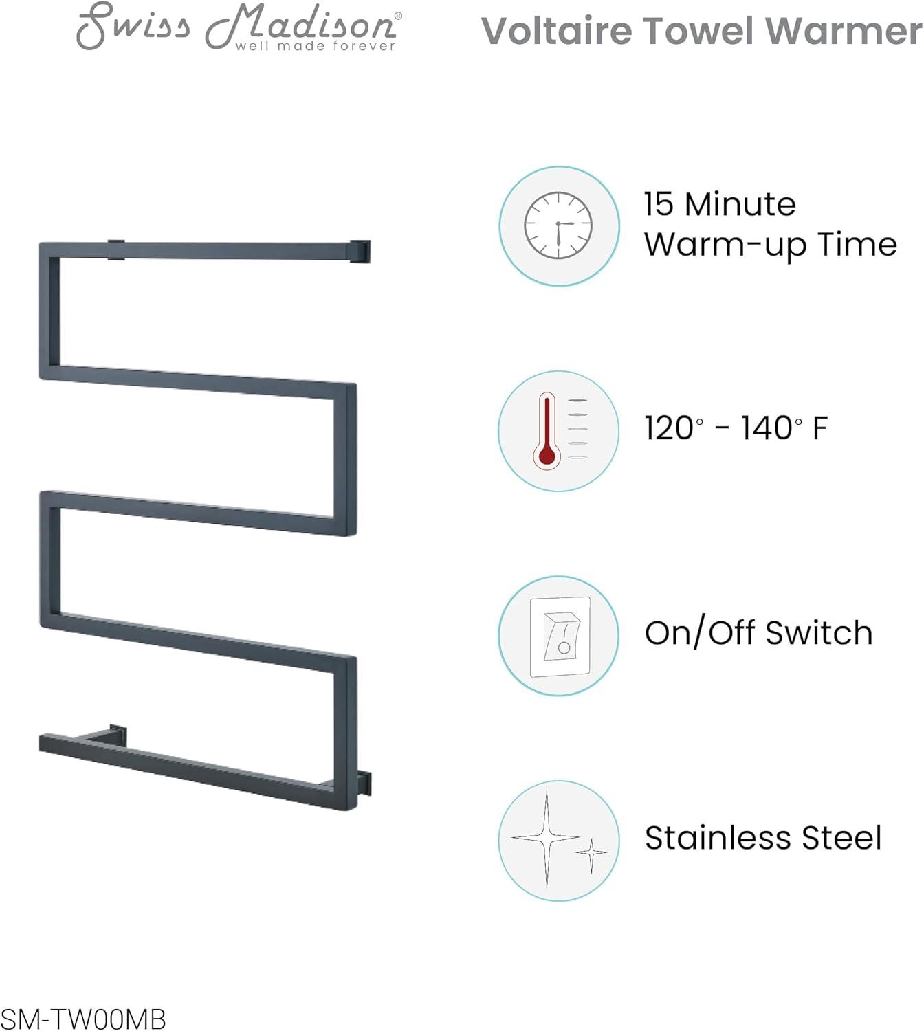 Voltaire 5-Bar Electric Towel Warmer