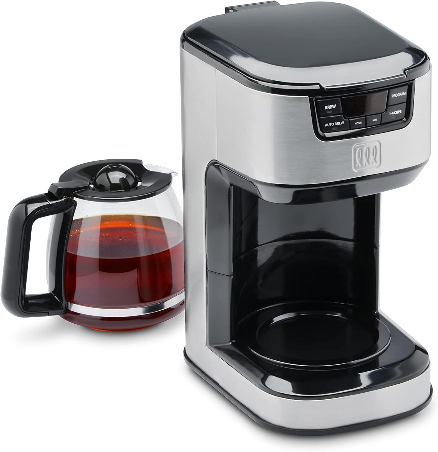 Toastmaster 12-Cup Digital Drip Coffee Maker, Stainless Steel, TM-129CM