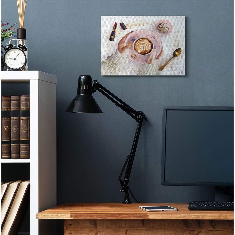 Stupell Industries " Women's Glam Fashion Coffee Latte Art " by Ziwei Li