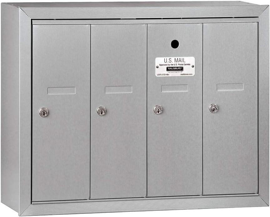 4 Door Front Load Vertical Multi-Unit Mailbox