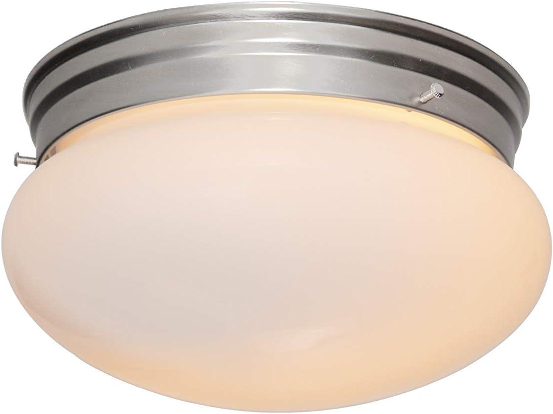 Designers Fountain 4732-PW Basic 9" Flushmount Pewter Finish Light Fixture