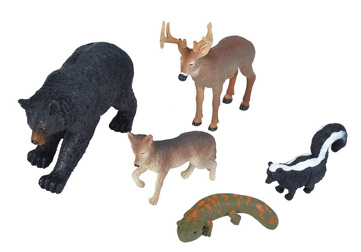 Wild Republic Polybag Wilderness Figurines, 5 Pieces