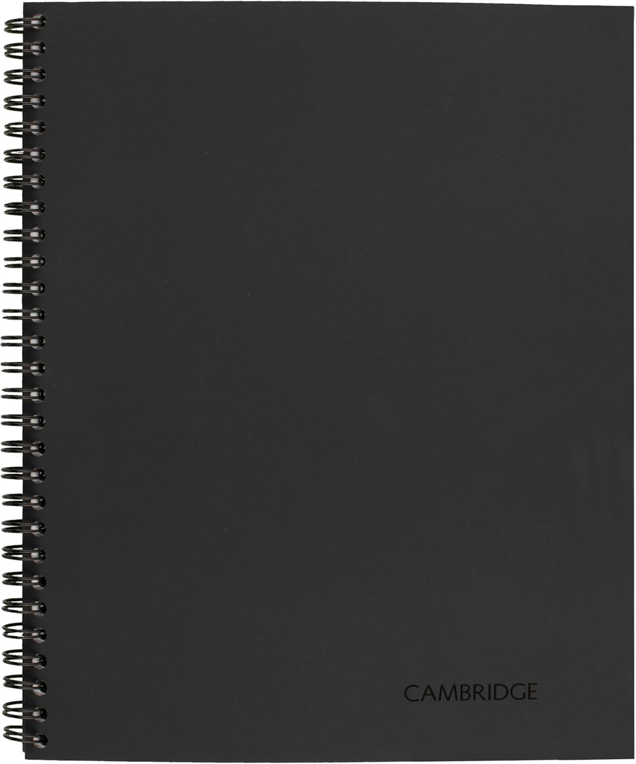 Cambridge Wirebound Business Notebook, Legal Ruled, 8.25" x 11", 80 Sheets, Gray
