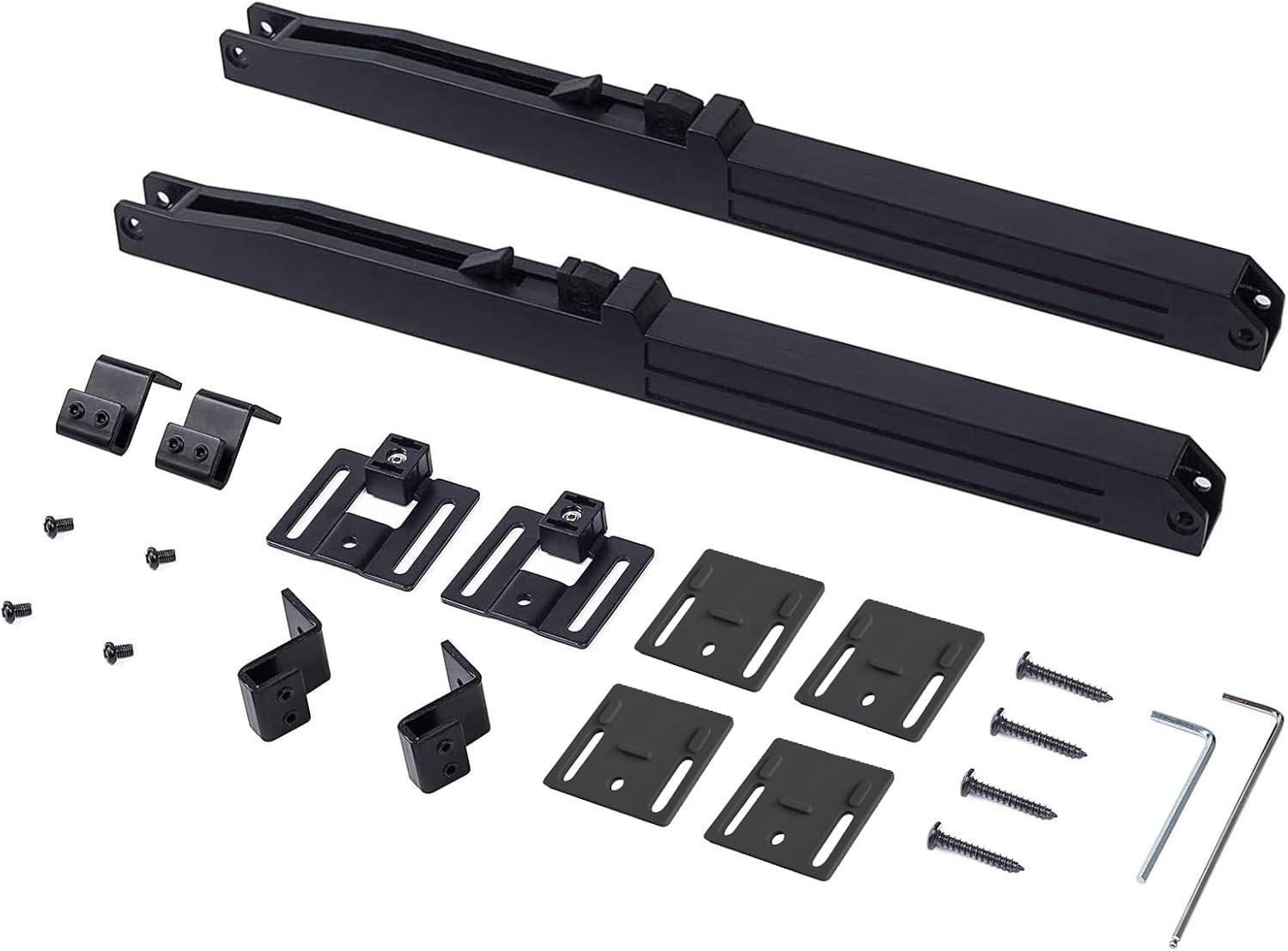 2PCS Soft Close barn Door Hardware kit Barn Door Soft Close Mechanism Spring Buffer Damper Hole-Free Version Fit for Door Weight 60-176 Pounds Adjustable Door Stoppers 2022NEWEST (Use for 20-40)