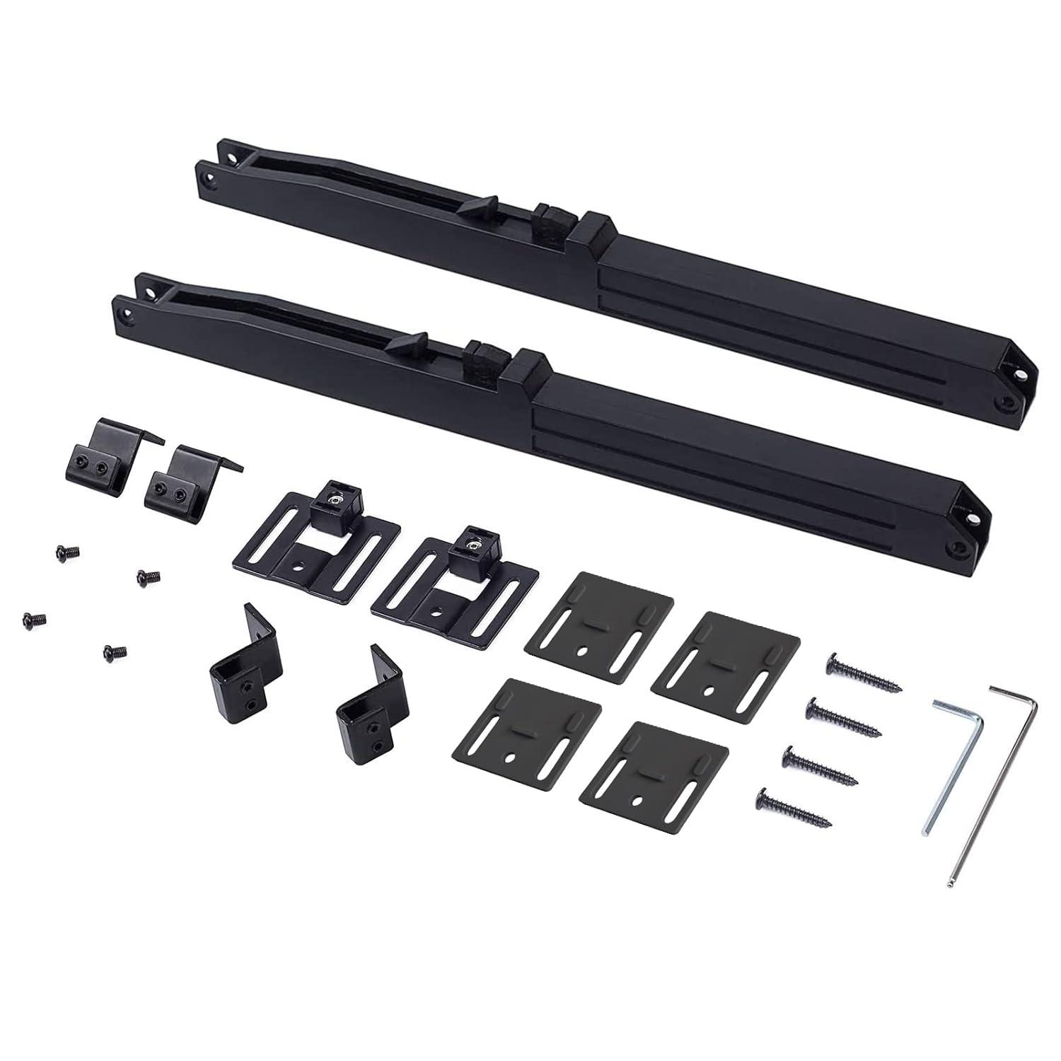 2PCS Soft Close barn Door Hardware kit Barn Door Soft Close Mechanism Spring Buffer Damper Hole-Free Version Fit for Door Weight 60-176 Pounds Adjustable Door Stoppers 2022NEWEST (Use for 20-40)