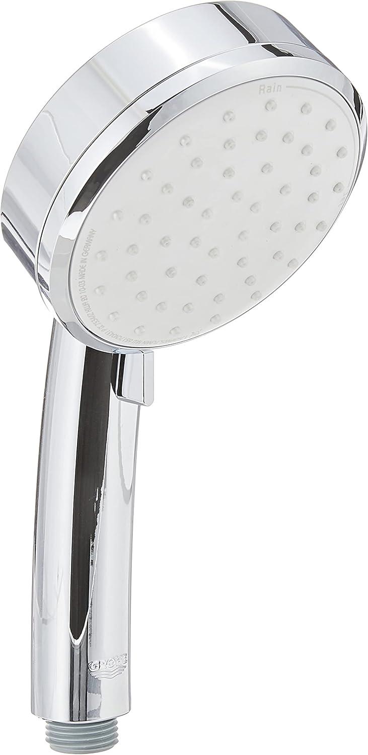 Chrome Multi-Function Handheld Shower Head with Rain and Jet Settings