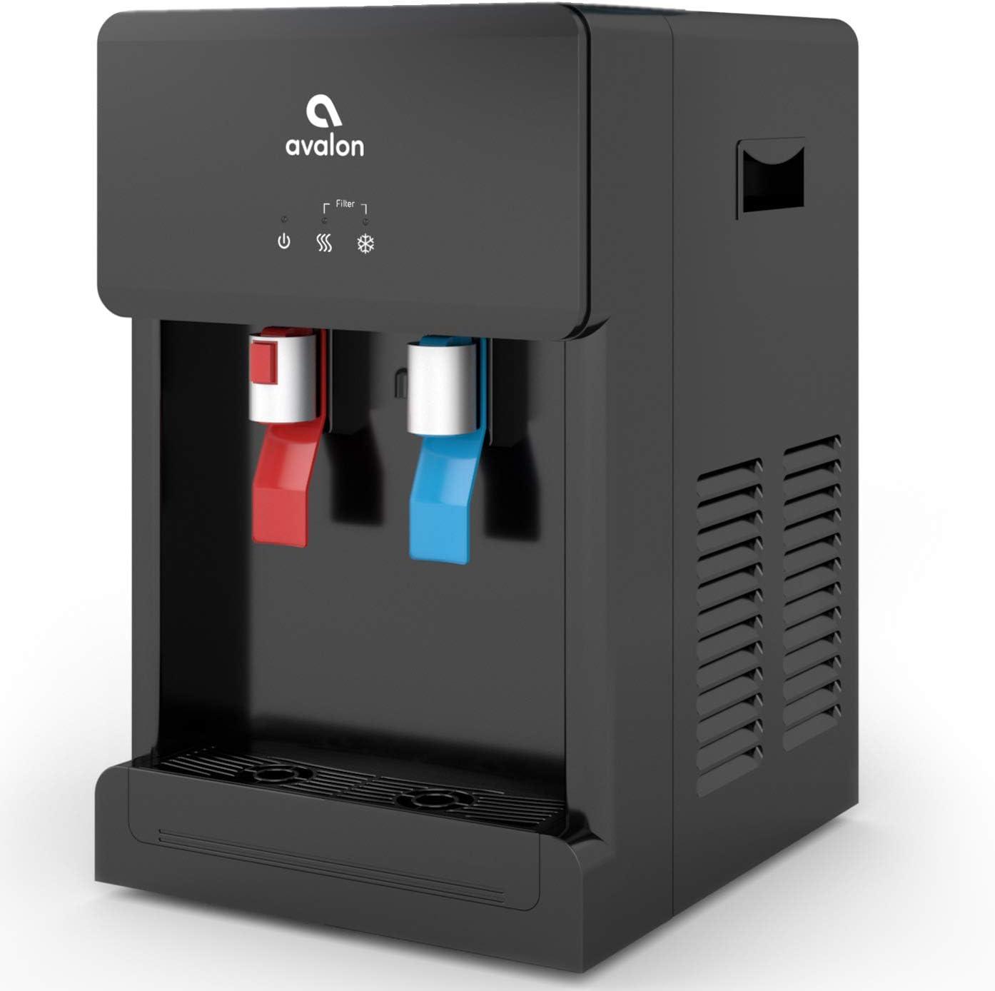 Avalon Countertop Bottleless Water Dispenser - Hot & Cold Water Temperature - Black