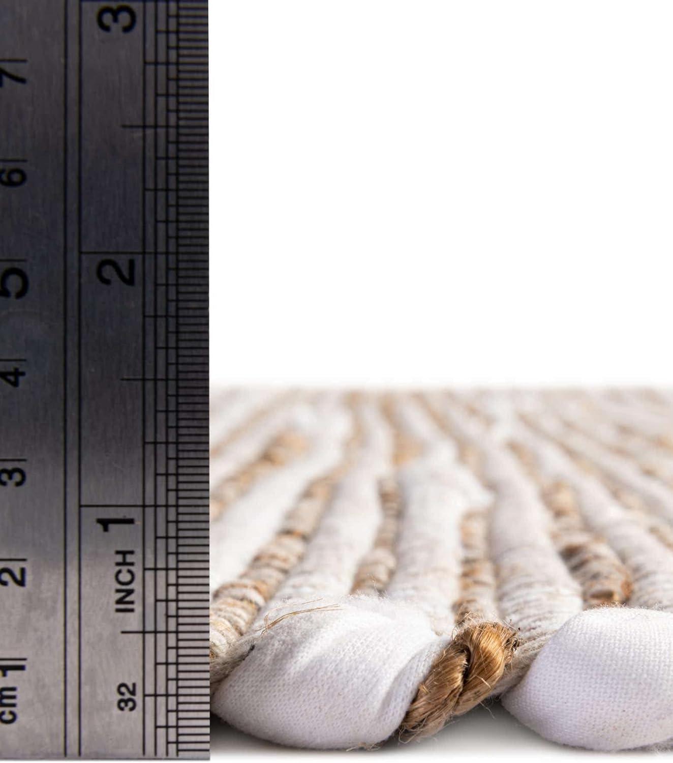Unique Loom 7' 1 x 10' 0 Chindi Jute Rectangle Area Rug