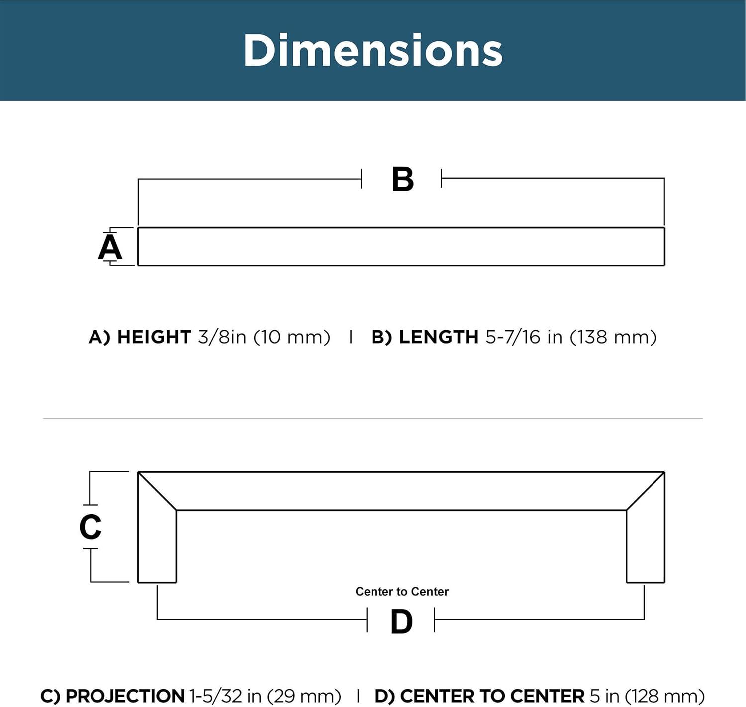 Franklin Brass Handle Pull (Set of 10)