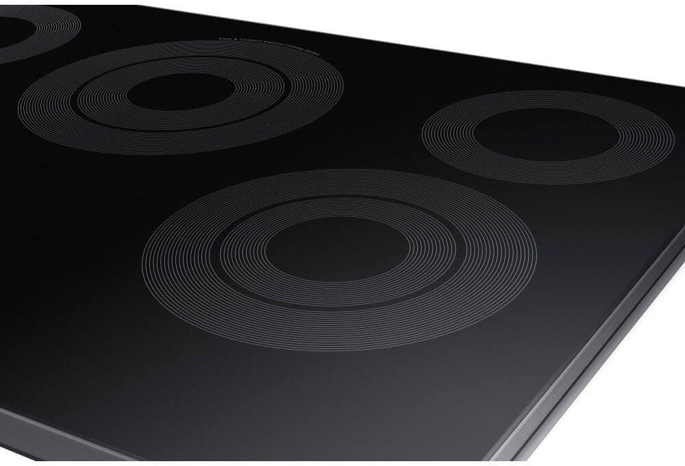 30" Black Ceramic 5-Burner Electric Cooktop with Touch Control