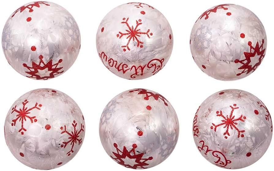 Glass Christmas Ball Ornament (Set of 6)