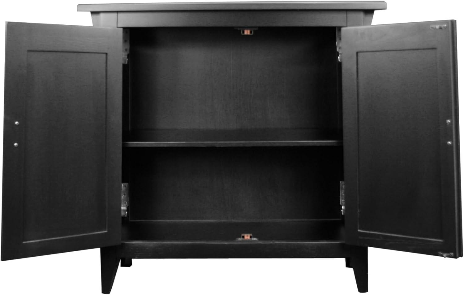 Mission Solid + Manufactured Wood Foyer Hall Cabinet Stand