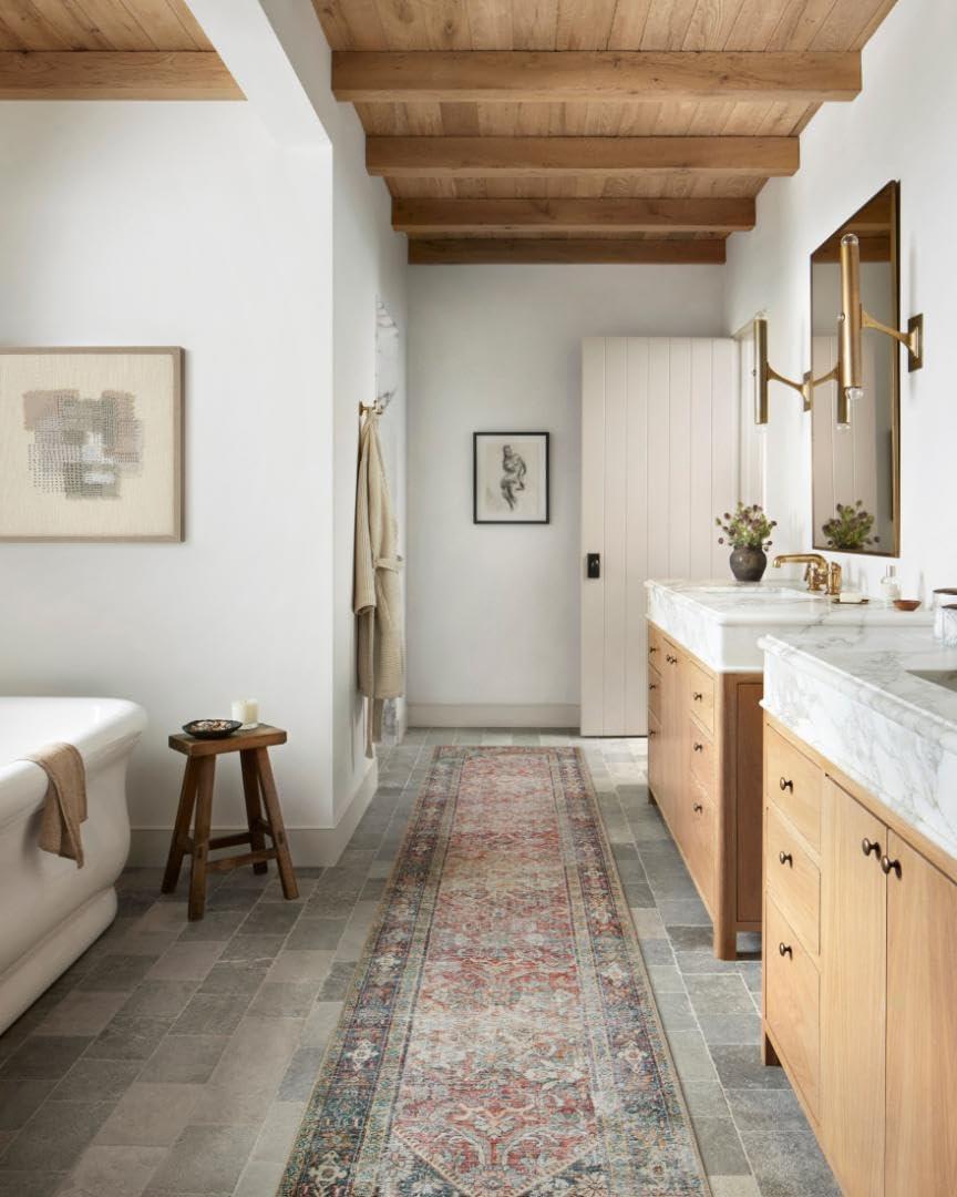 Amber Lewis x Loloi Georgie Red / Navy Area Rug