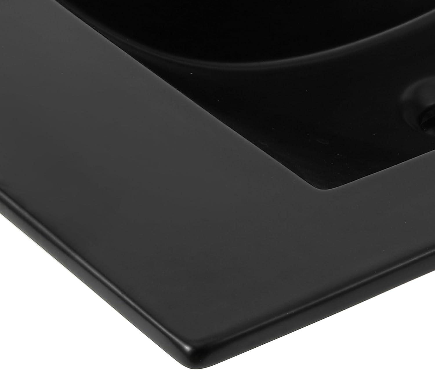 Jonathan Y Ancillary 3-Hole 30" Classic Contemporary Rectangular Ceramic Single Sink Basin Vanity Top