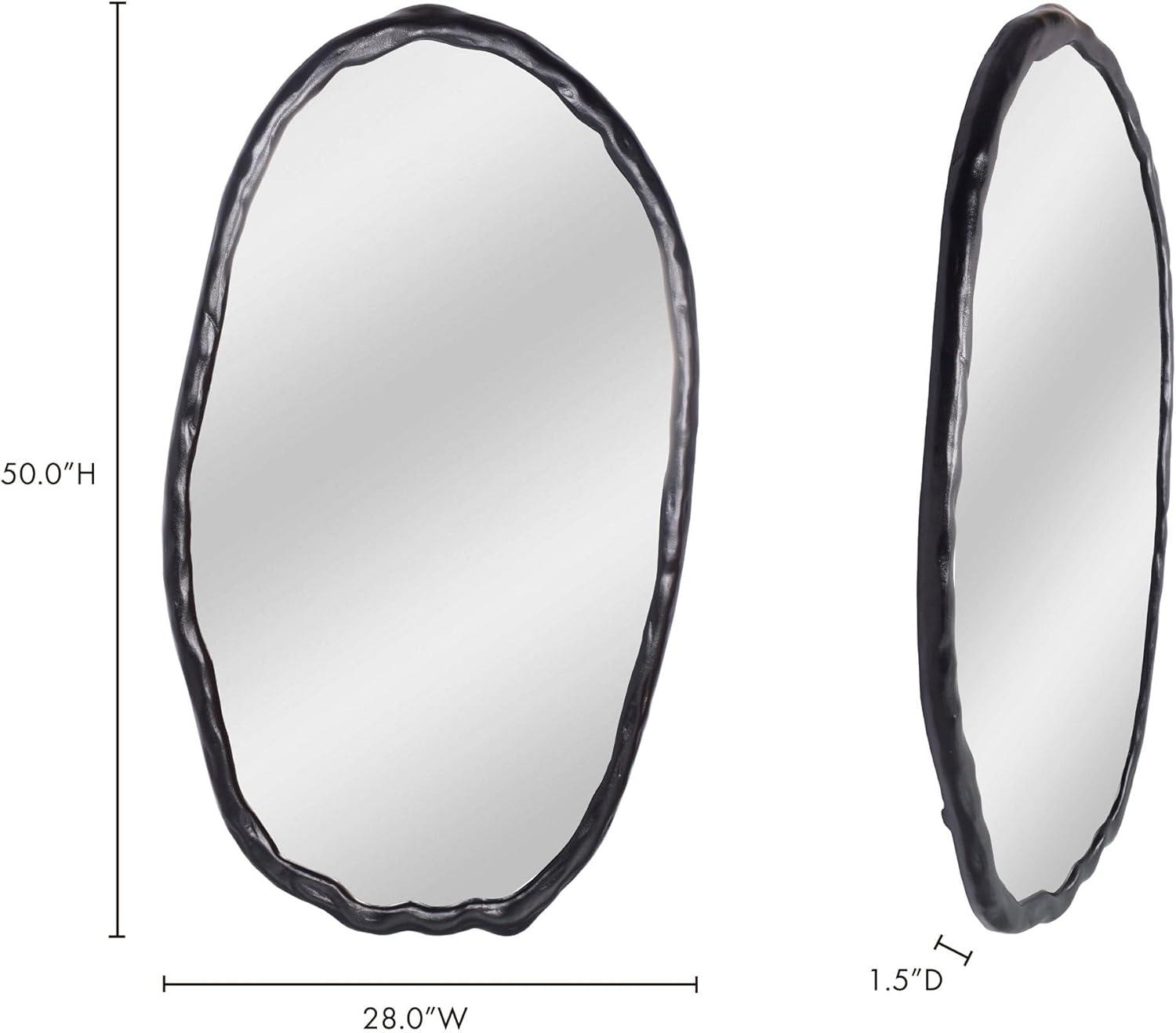 Rogelio Oval Mirror - Black