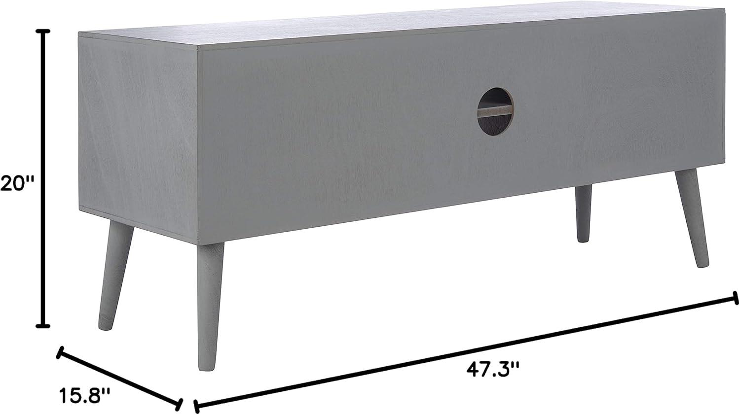 Sorrel Mid - Century Media Stand - Distressed Grey - Safavieh