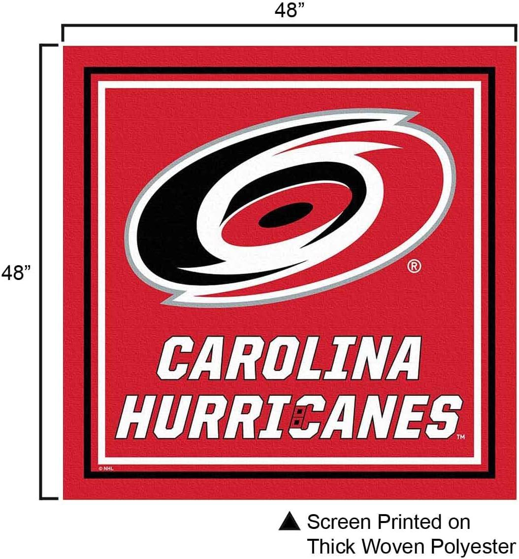 Carolina Hurricanes Red Polyester Square Tablecloth