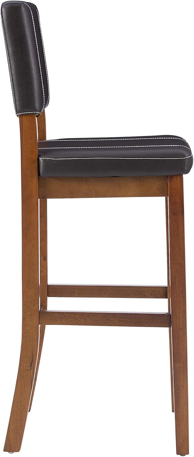 Milano Padded Barstool Upholstered Seat & Back - Linon