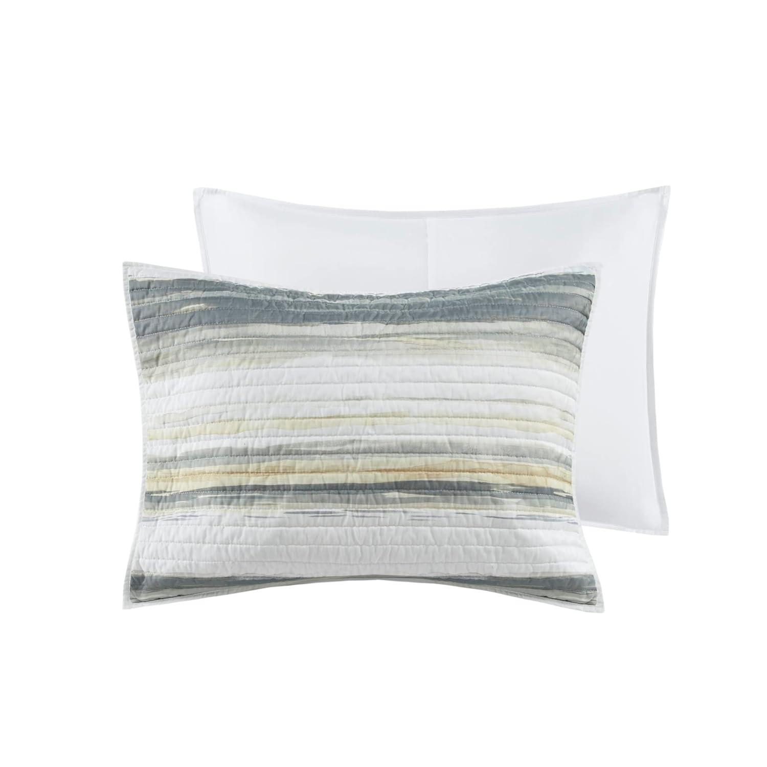Marina 6 Piece Printed Quilt Set with Throw Pillows