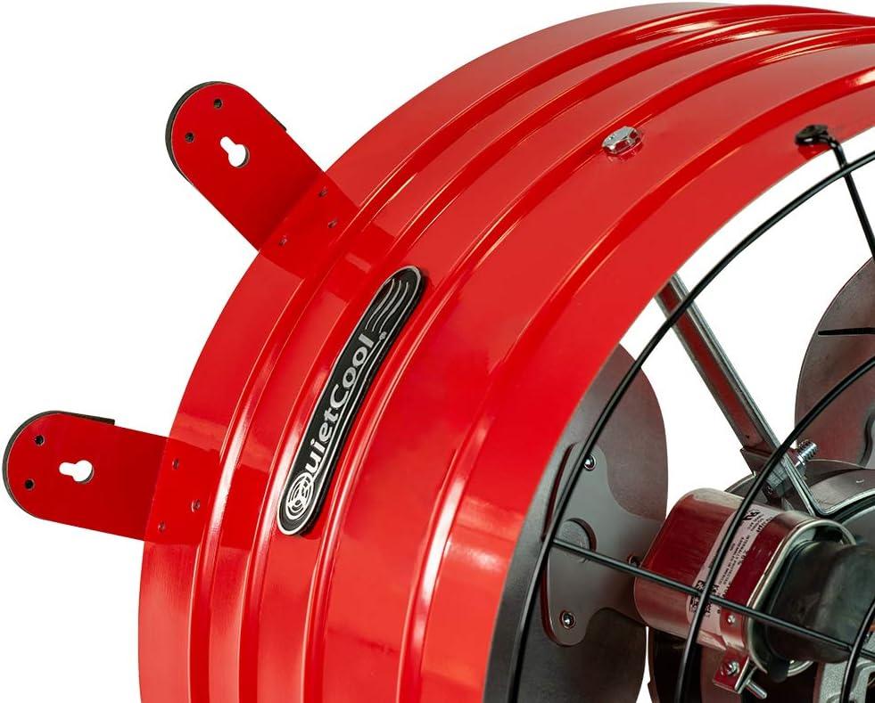 QuietCool AFG SMT PRO-3.0 Smart Attic Fan for Gable Vents - 2940 CFM - Smart App Control - Thermostat and Humidistat - 20ft Power Cord - Plug-and-play - Two Speed