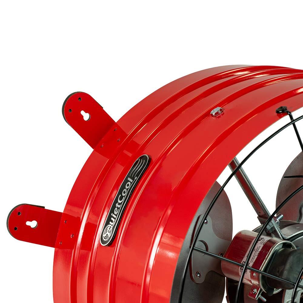 QuietCool AFG SMT PRO-3.0 Smart Attic Fan for Gable Vents - 2940 CFM - Smart App Control - Thermostat and Humidistat - 20ft Power Cord - Plug-and-play - Two Speed