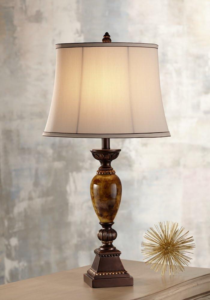 Mulholland 30" Bronze and Golden Marbleized Table Lamp with 3-Way Switch