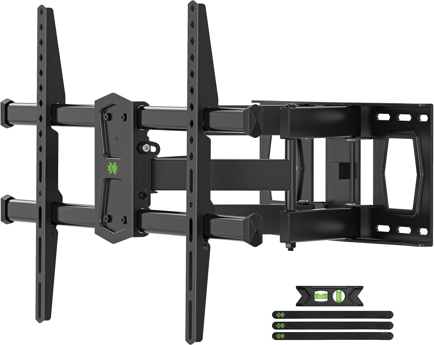 USX Mount Full Motion Black Steel TV Wall Mount for 42-82 Inch TVs