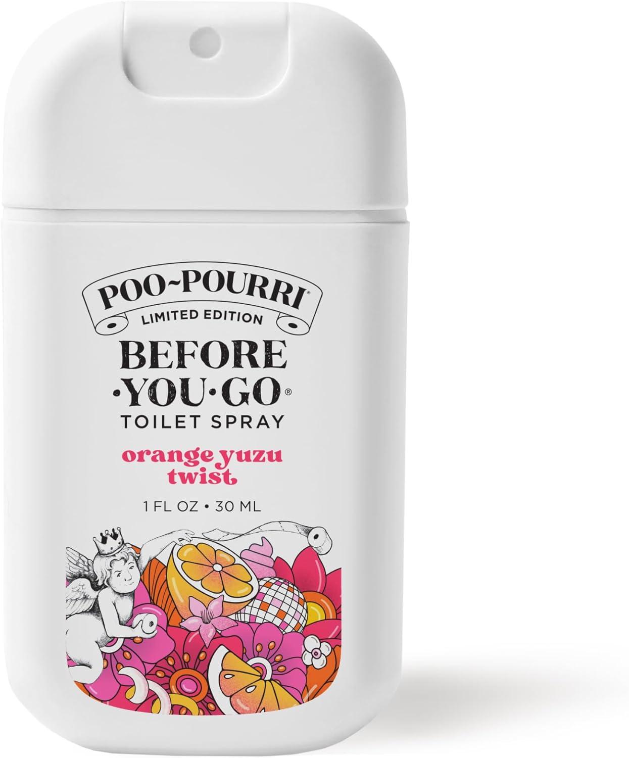 Poo-Pourri Before-You-Go Toilet Spray, Bloom In The Bathroom Set, 1 Fl Oz Pocket Travel Size - Citrus, Orchid, Vanilla and Jasmine