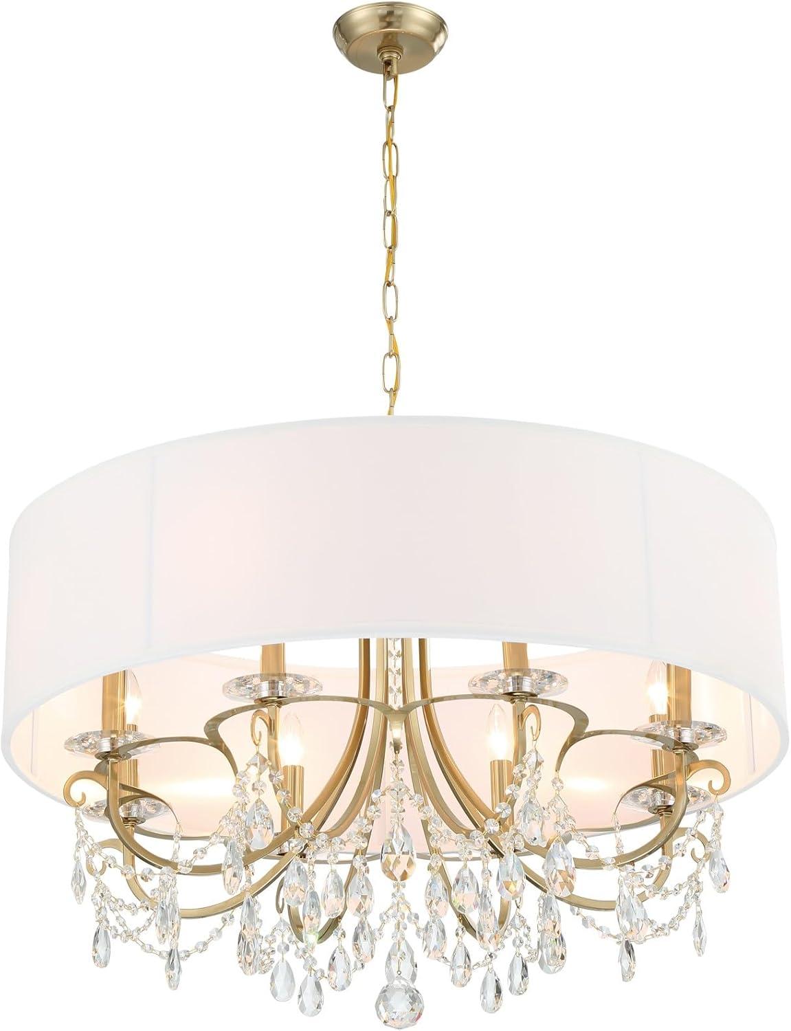 Crystorama Lighting Othello 8 - Light Chandelier in  Vibrant Gold