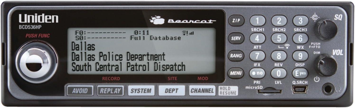 Uniden BCD536HP HomePatrol Series Digital Mobile Scanner with WiFi