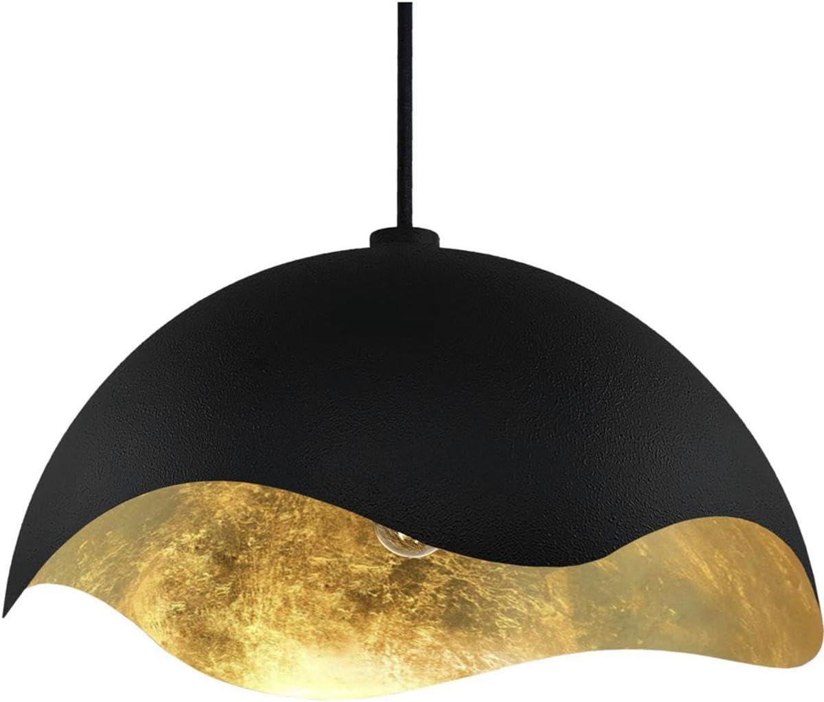 George Kovacs by Minka George Kovacs Eclos 23" Wide 1 Light Pendant In Sand Coal W/Gold Leaf Finish