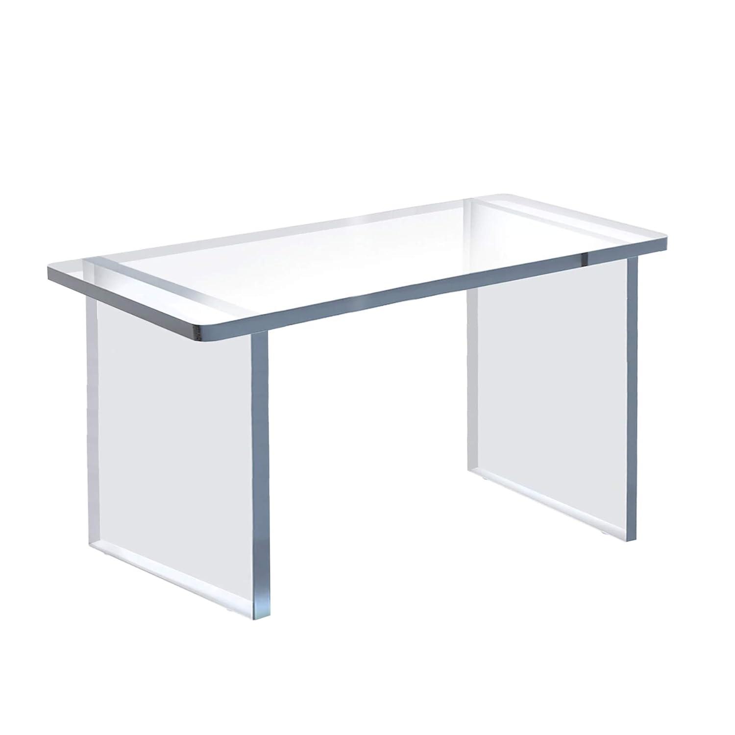 Azar Displays Clear Acrylic 22"W x 10"D x 12"H 1/2" Thick Deluxe Riser w/ Bumpers
