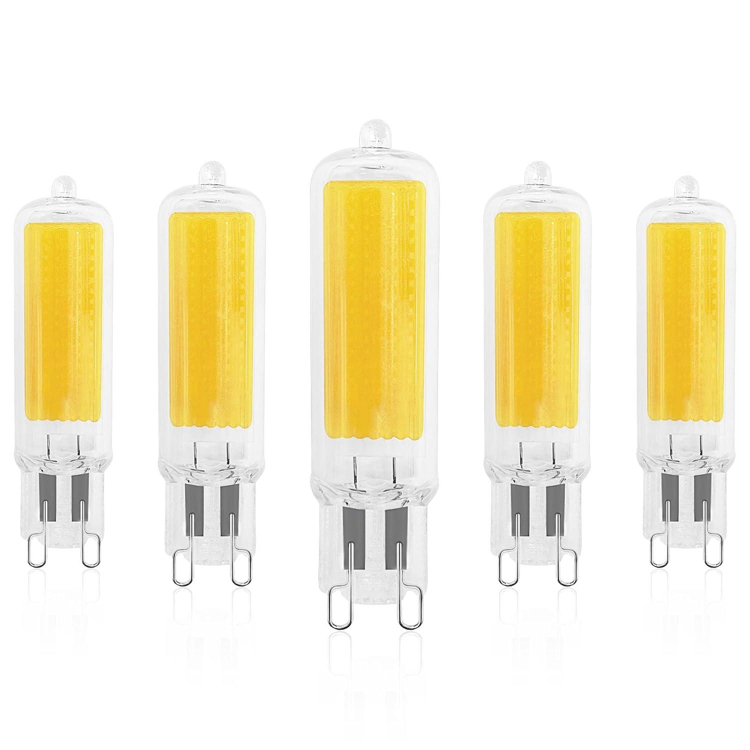 Luxrite LR24692-5PK 50 Watt Equivalent T4 G9/Bi-pin Dimmable LED Bulb