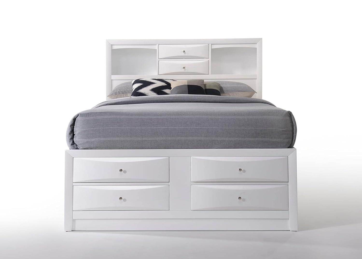 Acme Furniture 86" Full Ireland Bed White