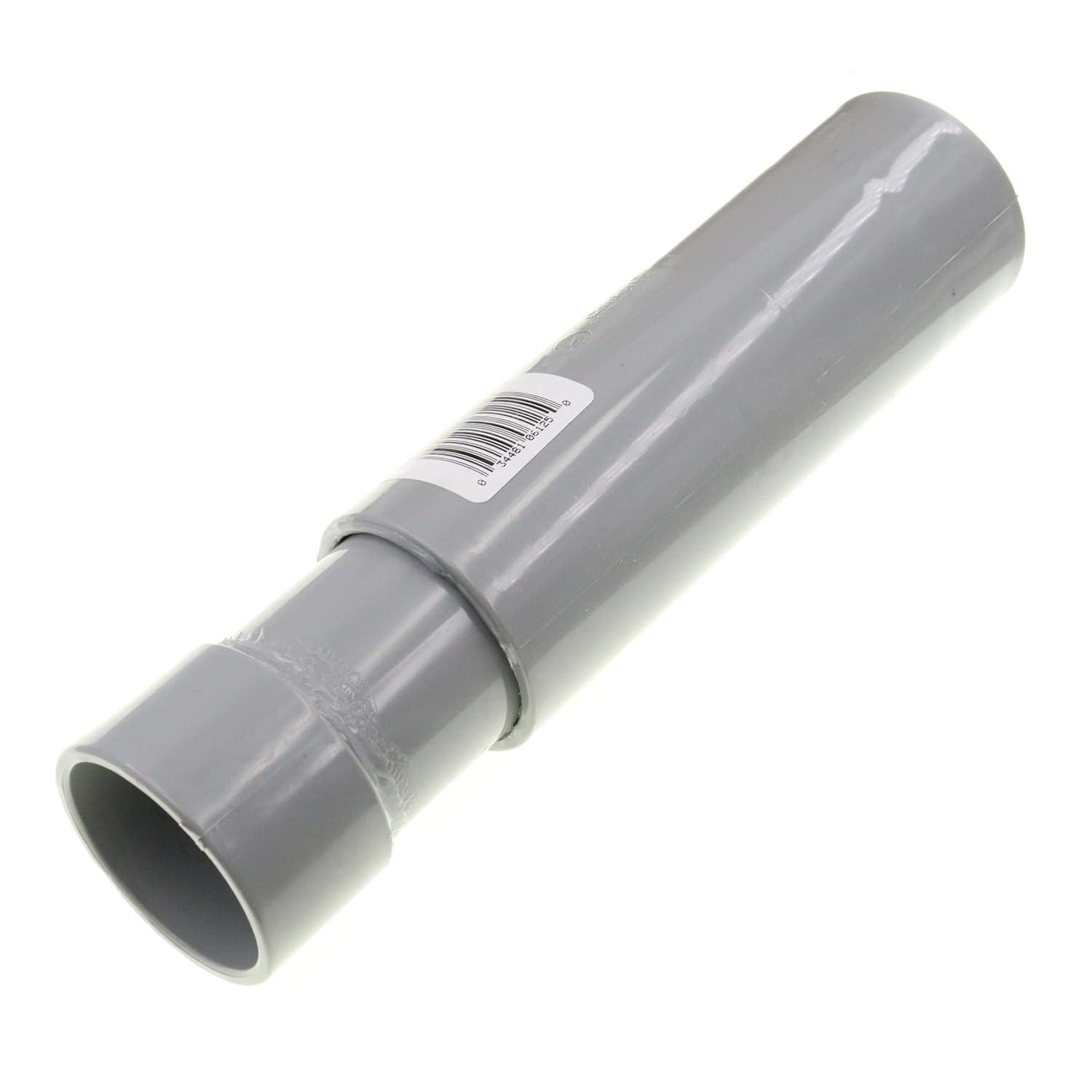 Gray PVC Non-Metallic Electrical Conduit Expansion Coupling 1-1/2 Inch
