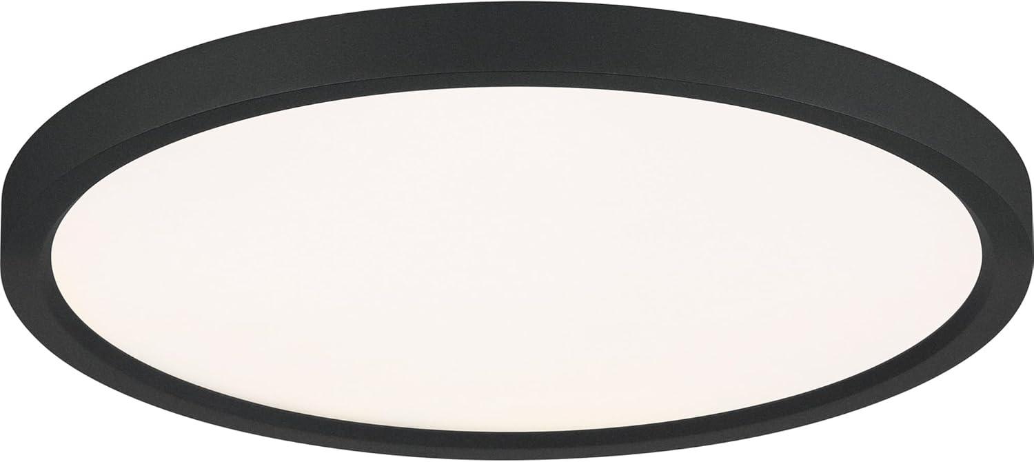 Quoizel Lighting Outskirts 1 - Light Flush Mount in  Earth Black