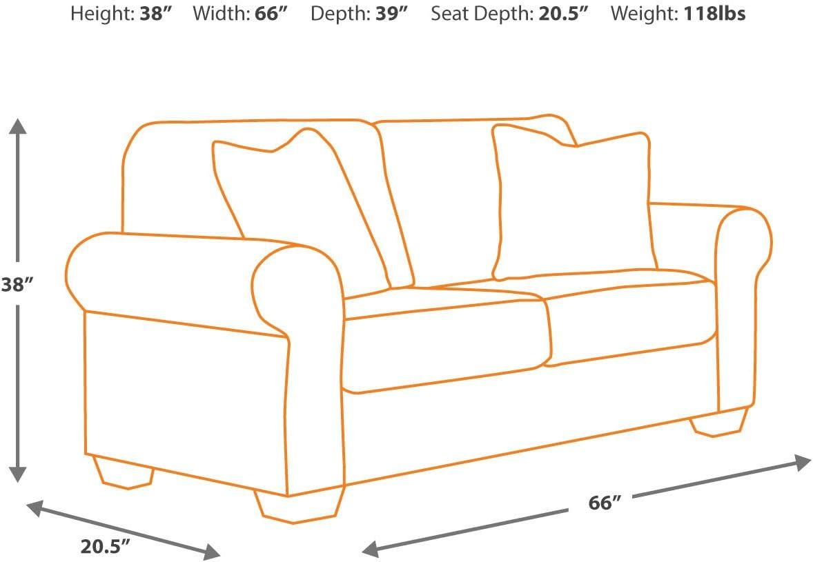 Brown Faux Leather Traditional Loveseat with Rolled Arms and Nailhead Trim