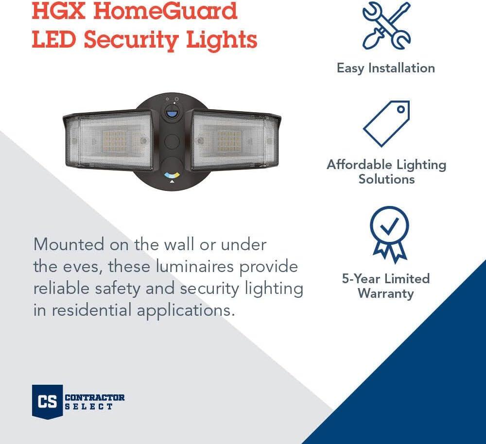 Lithonia Lighting Hgx Led 2Sh Alo Sww2 120 Pe Contractor Select Hgx Double Light 7-9/16"