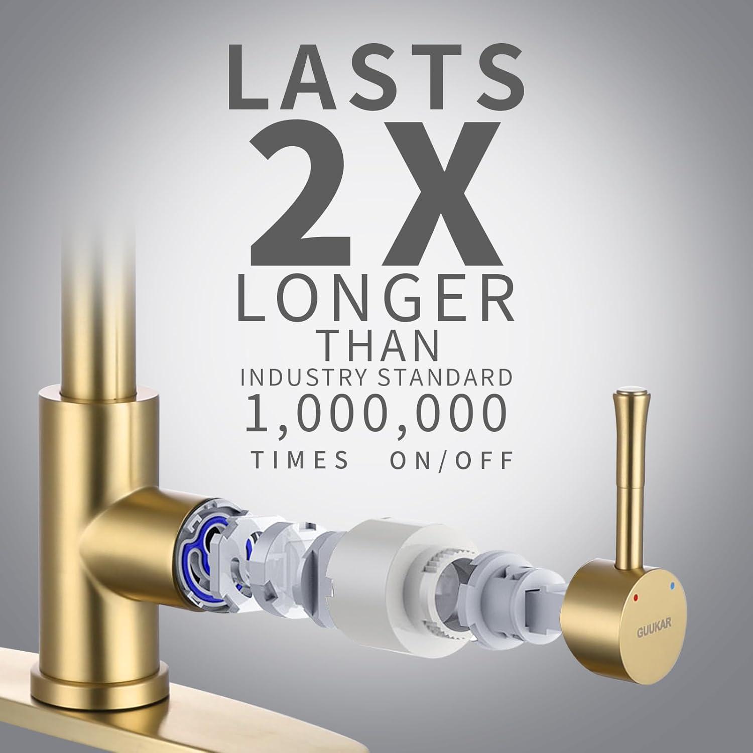 GAGALIFE Single Handle Pull Down Sprayer Kitchen Faucet High Arc Stainless Steel Faucet with 3-Function Sprayer JJL-CL-PT-SDP-G