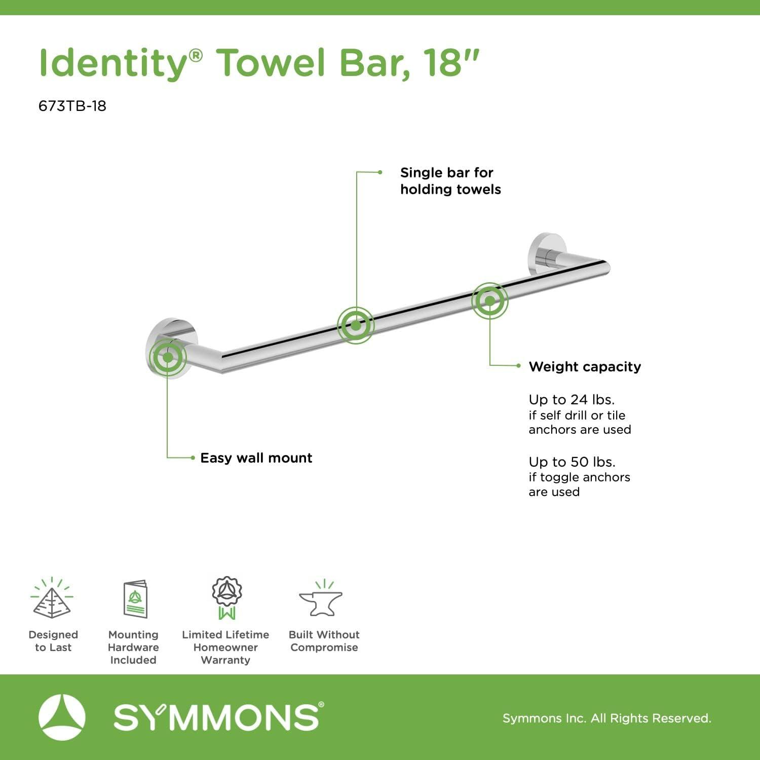 Identity 18" Bathroom Towel Bar