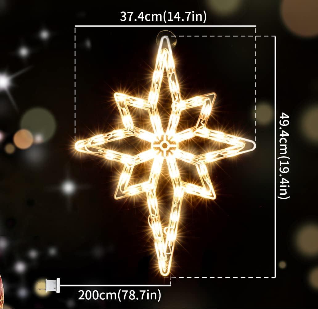 18" Lighted Star of Bethlehem Christmas Window Decoration