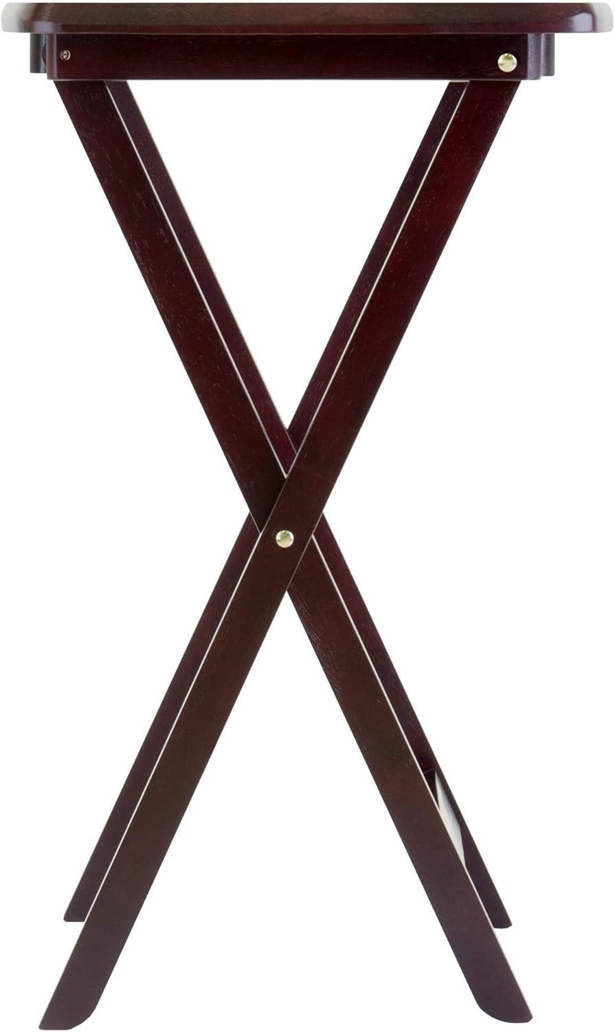 2pc Cade Oversize Oblong Snack Table Coffee - Winsome: No Assembly, Wood Frame, 25lb Capacity