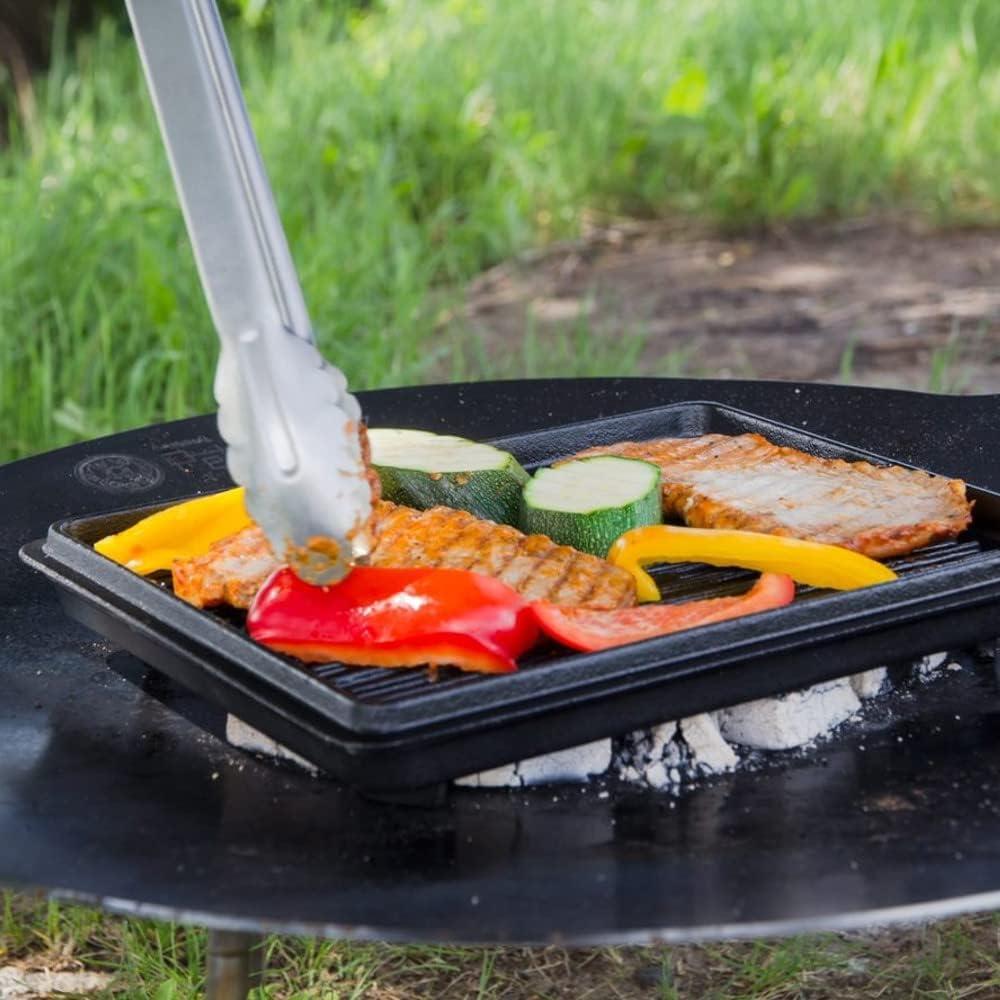 Petromax Loaf Pan with Lid, Large Cast Iron Bakeware Pan with Handles for Campfire or Home Kitchen, Pre-Seasoned, Also Use Lid for Cooking, 5.8 Quart