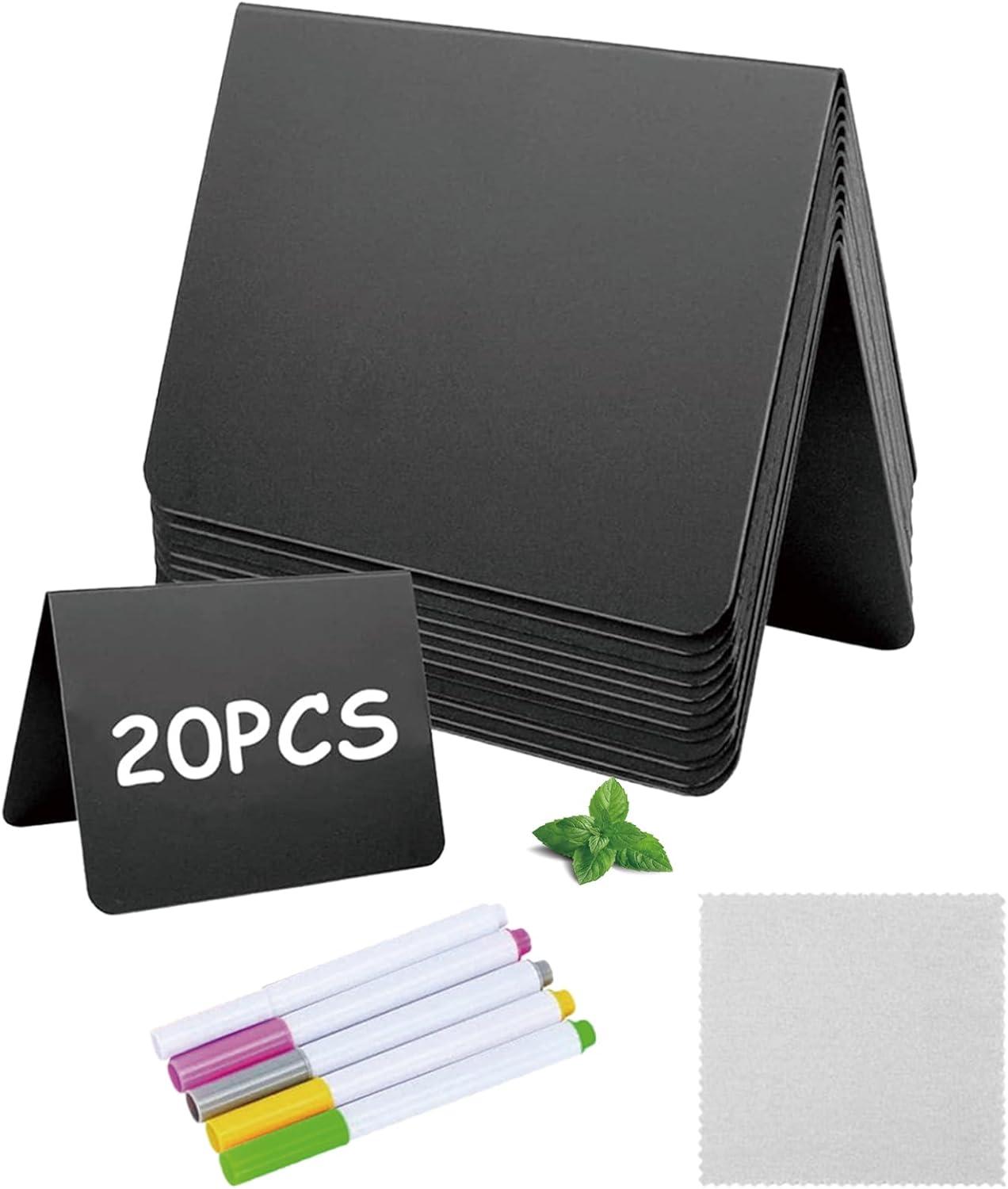 Food Labels for Party Buffet, 20PCS Reusable Reserved Table Signs