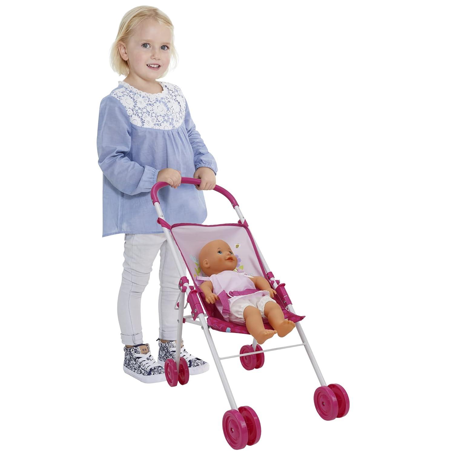 509: Garden Doll 3-in-1 Feed n Swing Combo Play Set - Kids Pretend Play, Converts to Highchair, Swing, & Carrier, Ages 3+