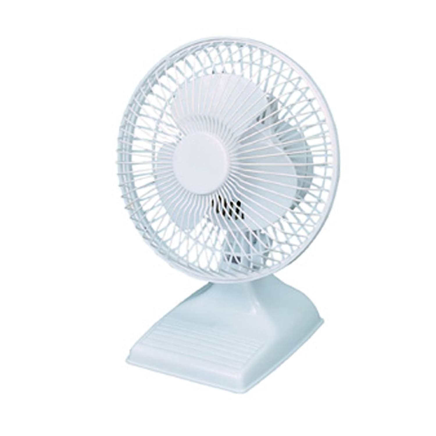 Optimus 6 inch Personal Table Fan in White